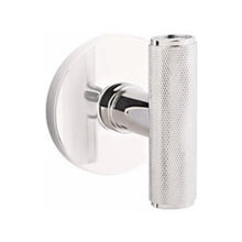 Load image into Gallery viewer, THE ACE KNURLED (ACEKN) PRIVACY (BED/BATH) KNOB WITH 2-3/8" BACKSET AND 1/4" ROUND FACEPLATE AND STRIKEPLATE