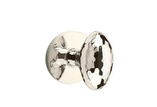 Load image into Gallery viewer, HAMMERED EGG (HE) PASSAGE (HALL/CLOSET) KNOB WITH 2-3/8" BACKSET AND 1/4" ROUND FACEPLATE AND STRIKEPLATE