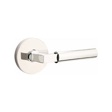 Load image into Gallery viewer, HERCULES (HEC) PASSAGE (HALL/CLOSET) LEVER WITH 2-3/8" BACKSET AND 1/4" ROUND FACEPLATE AND STRIKEPLATE