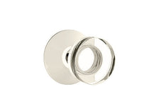 Load image into Gallery viewer, MODERN DISC GLASS (MDC) PASSAGE (HALL/CLOSET) KNOB WITH 2-3/8" BACKSET AND 1/4" ROUND FACEPLATE AND STRIKEPLATE