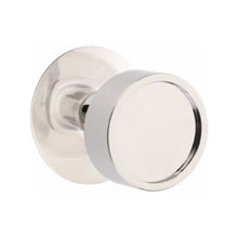 Load image into Gallery viewer, VERVE (VR) PRIVACY (BED/BATH) KNOB WITH 2-3/8" BACKSET AND 1/4" ROUND FACEPLATE AND STRIKEPLATE