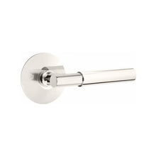 Load image into Gallery viewer, MYLES (MYL) PRIVACY (BED/BATH) LEVER WITH 2-3/8" BACKSET AND 1/4" ROUND FACEPLATE AND STRIKEPLATE