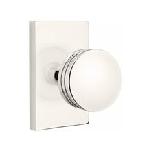 Load image into Gallery viewer, BERN (BN) PASSAGE (HALL/CLOSET) KNOB WITH 2-3/8" BACKSET AND 1/4" ROUND FACEPLATE AND STRIKEPLATE