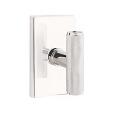 Load image into Gallery viewer, THE ACE KNURLED (ACEKN) PASSAGE (HALL/CLOSET) KNOB WITH 2-3/8" BACKSET AND 1/4" ROUND FACEPLATE AND STRIKEPLATE