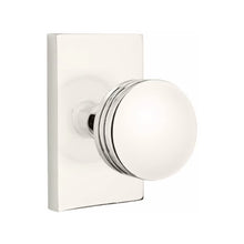 Load image into Gallery viewer, BERN (BN) PRIVACY (BED/BATH) KNOB WITH 2-3/8" BACKSET AND 1/4" ROUND FACEPLATE AND STRIKEPLATE