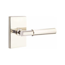 Load image into Gallery viewer, MYLES (MYL) PRIVACY (BED/BATH) LEVER WITH 2-3/8" BACKSET AND 1/4" ROUND FACEPLATE AND STRIKEPLATE