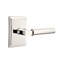 Load image into Gallery viewer, HERCULES (HEC) PASSAGE (HALL/CLOSET) LEVER WITH 2-3/8" BACKSET AND 1/4" ROUND FACEPLATE AND STRIKEPLATE