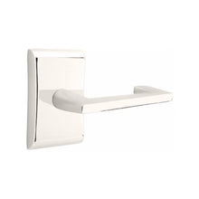 Load image into Gallery viewer, ARGOS (AG) PRIVACY (BED/BATH) LEVER WITH 2-3/8" BACKSET AND 1/4" ROUND FACEPLATE AND STRIKEPLATE