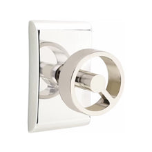 Load image into Gallery viewer, SPOKE (SPK) PRIVACY (BED/BATH) KNOB WITH 2-3/8" BACKSET AND 1/4" ROUND FACEPLATE AND STRIKEPLATE