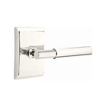 Load image into Gallery viewer, MYLES (MYL) PRIVACY (BED/BATH) LEVER WITH 2-3/8" BACKSET AND 1/4" ROUND FACEPLATE AND STRIKEPLATE