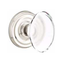 Load image into Gallery viewer, HAMPTON GLASS (HT) DUMMY (PAIR) KNOB WITH TRADITIONAL ROSETTE