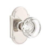 Load image into Gallery viewer, GEORGETOWN GLASS (GT) PRIVACY (BED/BATH) KNOB WITH 2-3/8" BACKSET AND 1/4" ROUND FACEPLATE AND STRIKEPLATE