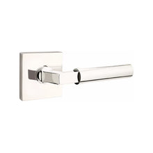 Load image into Gallery viewer, HERCULES (HEC) PRIVACY (BED/BATH) LEVER WITH 2-3/8" BACKSET AND 1/4" ROUND FACEPLATE AND STRIKEPLATE