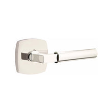 Load image into Gallery viewer, HERCULES (HEC) PASSAGE (HALL/CLOSET) LEVER WITH 2-3/8" BACKSET AND 1/4" ROUND FACEPLATE AND STRIKEPLATE