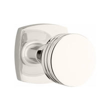 Load image into Gallery viewer, BERN (BN) PASSAGE (HALL/CLOSET) KNOB WITH 2-3/8" BACKSET AND 1/4" ROUND FACEPLATE AND STRIKEPLATE