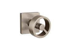 Load image into Gallery viewer, SPOKE (SPK) PRIVACY (BED/BATH) KNOB WITH 2-3/8" BACKSET AND 1/4" ROUND FACEPLATE AND STRIKEPLATE