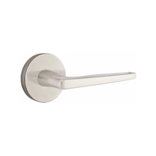 Load image into Gallery viewer, HERMES (HER) PASSAGE (HALL/CLOSET) LEVER WITH 2-3/8" BACKSET AND 1/4" ROUND FACEPLATE AND STRIKEPLATE