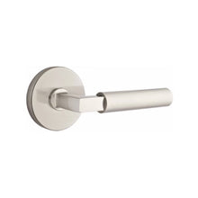 Load image into Gallery viewer, HERCULES (HEC) PRIVACY (BED/BATH) LEVER WITH 2-3/8" BACKSET AND 1/4" ROUND FACEPLATE AND STRIKEPLATE