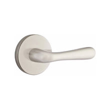 Load image into Gallery viewer, BASEL (BA) PRIVACY (BED/BATH) LEVER WITH 2-3/8" BACKSET AND 1/4" ROUND FACEPLATE AND STRIKEPLATE