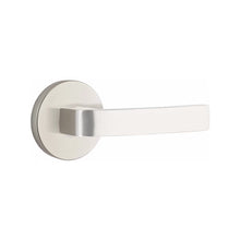 Load image into Gallery viewer, BRESLIN (BRL) PRIVACY (BED/BATH) LEVER WITH 2-3/8" BACKSET AND 1/4" ROUND FACEPLATE AND STRIKEPLATE