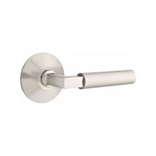 Load image into Gallery viewer, HERCULES (HEC) PRIVACY (BED/BATH) LEVER WITH 2-3/8" BACKSET AND 1/4" ROUND FACEPLATE AND STRIKEPLATE