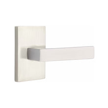 Load image into Gallery viewer, DUMONT (DT) PRIVACY (BED/BATH) LEVER WITH 2-3/8" BACKSET AND 1/4" ROUND FACEPLATE AND STRIKEPLATE