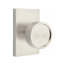 Load image into Gallery viewer, VERVE (VR) PRIVACY (BED/BATH) KNOB WITH 2-3/8" BACKSET AND 1/4" ROUND FACEPLATE AND STRIKEPLATE