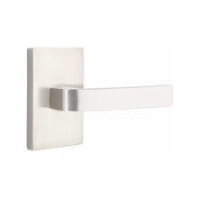 Load image into Gallery viewer, BRESLIN (BRL) PRIVACY (BED/BATH) LEVER WITH 2-3/8" BACKSET AND 1/4" ROUND FACEPLATE AND STRIKEPLATE