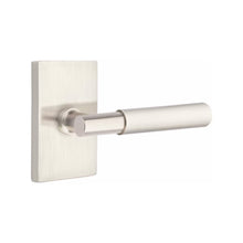 Load image into Gallery viewer, MYLES (MYL) PRIVACY (BED/BATH) LEVER WITH 2-3/8" BACKSET AND 1/4" ROUND FACEPLATE AND STRIKEPLATE