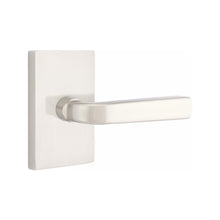 Load image into Gallery viewer, SION (SIO) PRIVACY (BED/BATH) LEVER WITH 2-3/8" BACKSET AND 1/4" ROUND FACEPLATE AND STRIKEPLATE