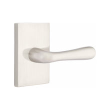 Load image into Gallery viewer, BASEL (BA) PASSAGE (HALL/CLOSET) LEVER WITH 2-3/8" BACKSET AND 1/4" ROUND FACEPLATE AND STRIKEPLATE