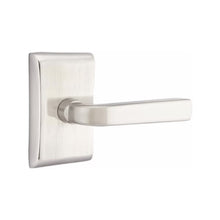 Load image into Gallery viewer, SION (SIO) PRIVACY (BED/BATH) LEVER WITH 2-3/8" BACKSET AND 1/4" ROUND FACEPLATE AND STRIKEPLATE