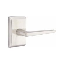 Load image into Gallery viewer, HERMES (HER) PASSAGE (HALL/CLOSET) LEVER WITH 2-3/8" BACKSET AND 1/4" ROUND FACEPLATE AND STRIKEPLATE