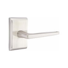 Load image into Gallery viewer, HERMES (HER) PRIVACY (BED/BATH) LEVER WITH 2-3/8" BACKSET AND 1/4" ROUND FACEPLATE AND STRIKEPLATE