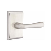 Load image into Gallery viewer, BASEL (BA) PRIVACY (BED/BATH) LEVER WITH 2-3/8" BACKSET AND 1/4" ROUND FACEPLATE AND STRIKEPLATE