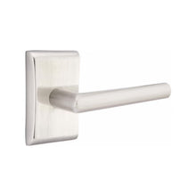 Load image into Gallery viewer, STUTTGART (STU) PRIVACY (BED/BATH) LEVER WITH 2-3/8" BACKSET AND 1/4" ROUND FACEPLATE AND STRIKEPLATE