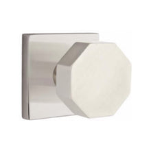 Load image into Gallery viewer, OCTAGON (OCT) PASSAGE (HALL/CLOSET) KNOB WITH 2-3/8" BACKSET AND 1/4" ROUND FACEPLATE AND STRIKEPLATE