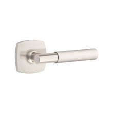 Load image into Gallery viewer, MYLES (MYL) PRIVACY (BED/BATH) LEVER WITH 2-3/8" BACKSET AND 1/4" ROUND FACEPLATE AND STRIKEPLATE