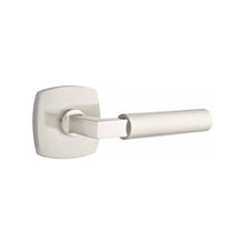 Load image into Gallery viewer, HERCULES (HEC) PRIVACY (BED/BATH) LEVER WITH 2-3/8" BACKSET AND 1/4" ROUND FACEPLATE AND STRIKEPLATE