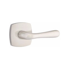 Load image into Gallery viewer, BASEL (BA) PRIVACY (BED/BATH) LEVER WITH 2-3/8" BACKSET AND 1/4" ROUND FACEPLATE AND STRIKEPLATE