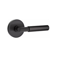 Load image into Gallery viewer, MYLES (MYL) PRIVACY (BED/BATH) LEVER WITH 2-3/8" BACKSET AND 1/4" ROUND FACEPLATE AND STRIKEPLATE