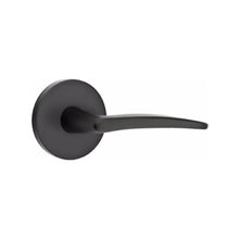 Load image into Gallery viewer, POSEIDON (POS) PASSAGE (HALL/CLOSET) LEVER WITH 2-3/8" BACKSET AND 1/4" ROUND FACEPLATE AND STRIKEPLATE