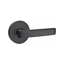 Load image into Gallery viewer, GENEVA (GV) PRIVACY (BED/BATH) LEVER WITH 2-3/8" BACKSET AND 1/4" ROUND FACEPLATE AND STRIKEPLATE