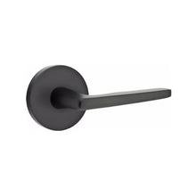 Load image into Gallery viewer, HERMES (HER) PRIVACY (BED/BATH) LEVER WITH 2-3/8" BACKSET AND 1/4" ROUND FACEPLATE AND STRIKEPLATE