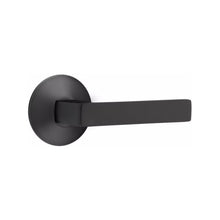 Load image into Gallery viewer, DUMONT (DT) PASSAGE (HALL/CLOSET) LEVER WITH 2-3/8" BACKSET AND 1/4" ROUND FACEPLATE AND STRIKEPLATE