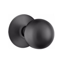 Load image into Gallery viewer, ORB (OR) PRIVACY (BED/BATH) KNOB WITH 2-3/8" BACKSET AND 1/4" ROUND FACEPLATE AND STRIKEPLATE