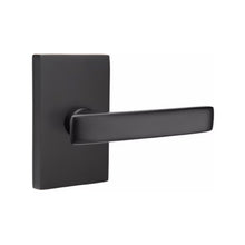 Load image into Gallery viewer, GENEVA (GV) PRIVACY (BED/BATH) LEVER WITH 2-3/8" BACKSET AND 1/4" ROUND FACEPLATE AND STRIKEPLATE
