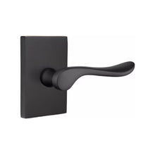 Load image into Gallery viewer, LUZERN (LU) PRIVACY (BED/BATH) LEVER WITH 2-3/8" BACKSET AND 1/4" ROUND FACEPLATE AND STRIKEPLATE