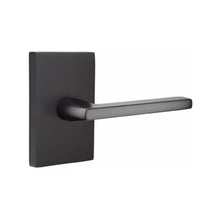 Load image into Gallery viewer, HELIOS (HLO) PRIVACY (BED/BATH) LEVER WITH 2-3/8" BACKSET AND 1/4" ROUND FACEPLATE AND STRIKEPLATE