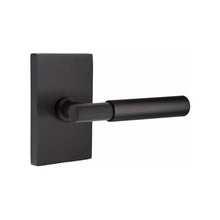 Load image into Gallery viewer, MYLES (MYL) PRIVACY (BED/BATH) LEVER WITH 2-3/8" BACKSET AND 1/4" ROUND FACEPLATE AND STRIKEPLATE